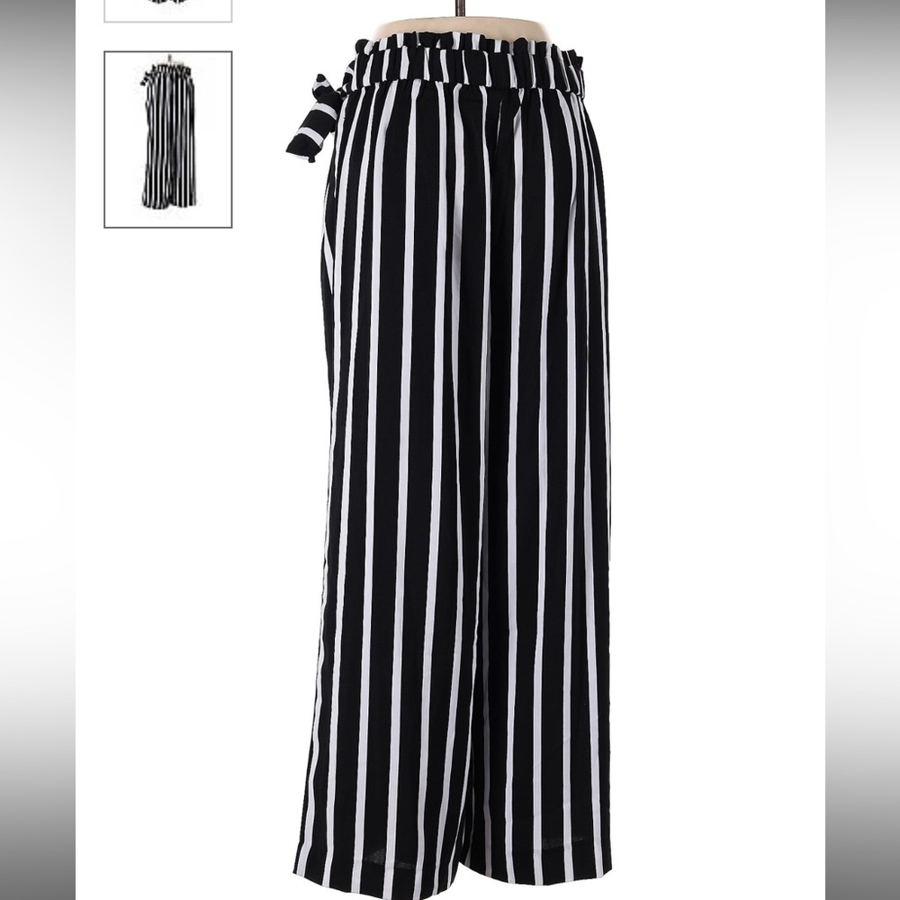 Philosophy Navy/White Striped Pants